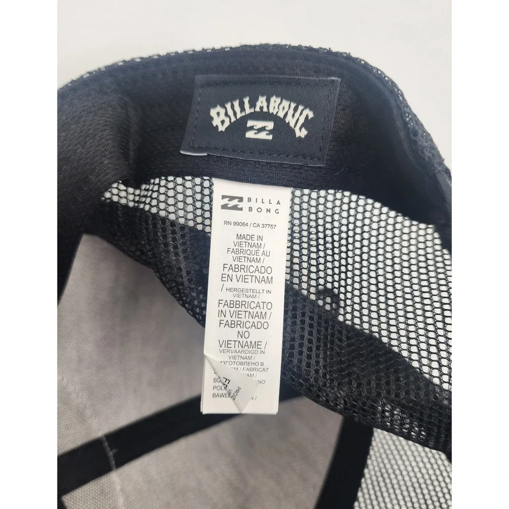 Billabong Mens Walled Trucker Hat Black‎ Mesh Snapback Surf Cap ABYHA00338